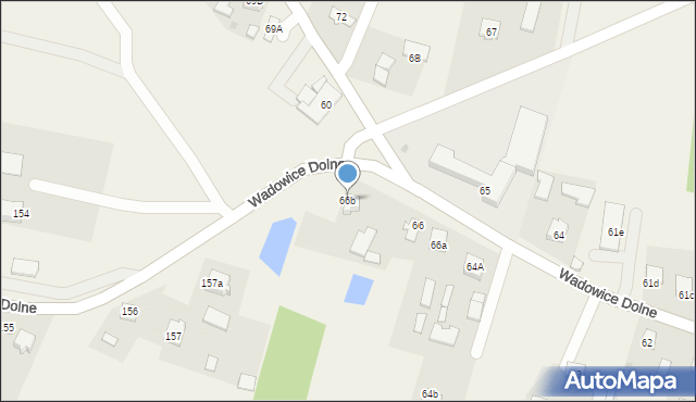 Wadowice Dolne, Wadowice Dolne, 66b, mapa Wadowice Dolne