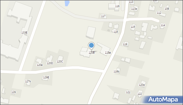 Wadowice Górne, Wadowice Górne, 120B, mapa Wadowice Górne