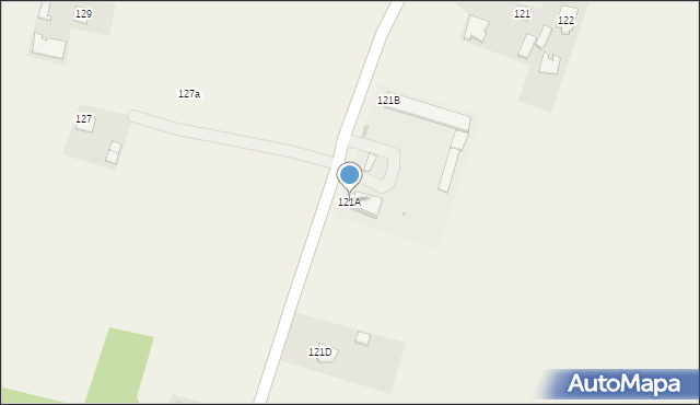 Wadowice Górne, Wadowice Górne, 121A, mapa Wadowice Górne