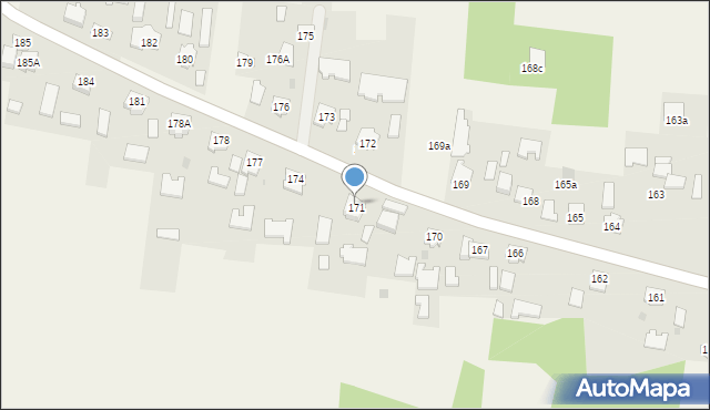 Wadowice Górne, Wadowice Górne, 172, mapa Wadowice Górne