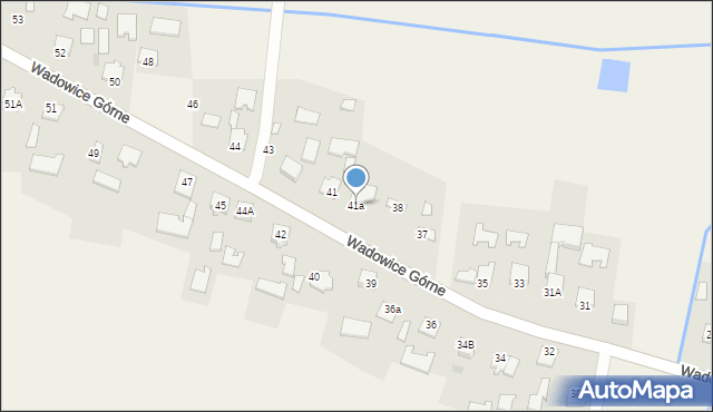 Wadowice Górne, Wadowice Górne, 41a, mapa Wadowice Górne