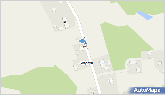 Wądzyn, Wądzyn, 14, mapa Wądzyn