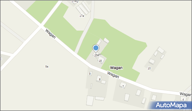 Wagan, Wagan, 10A, mapa Wagan