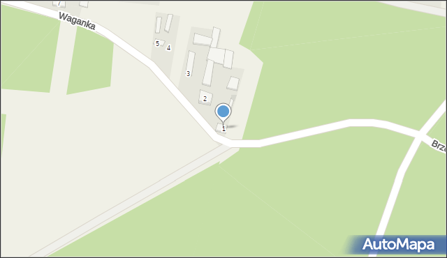 Waganka, Waganka, 1, mapa Waganka