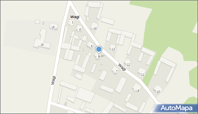 Wagi, Wagi, 6, mapa Wagi