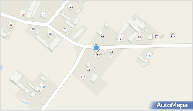 Wągłczew, Wągłczew, 13, mapa Wągłczew