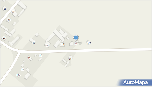 Wągłczew, Wągłczew, 17, mapa Wągłczew