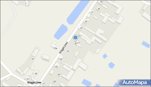 Wągłczew, Wągłczew, 42, mapa Wągłczew