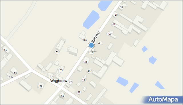 Wągłczew, Wągłczew, 44, mapa Wągłczew