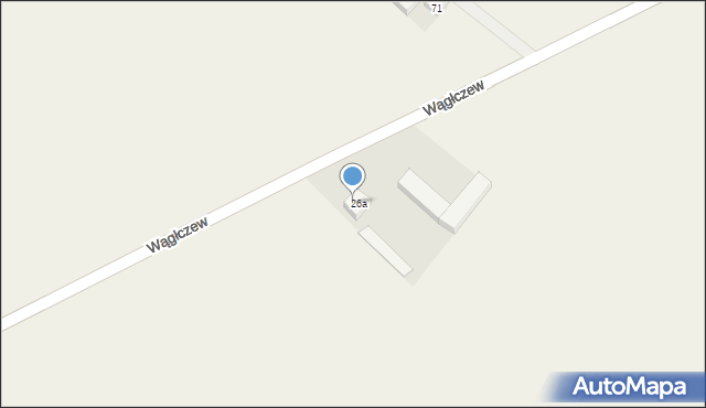 Wągłczew, Wągłczew, 72, mapa Wągłczew