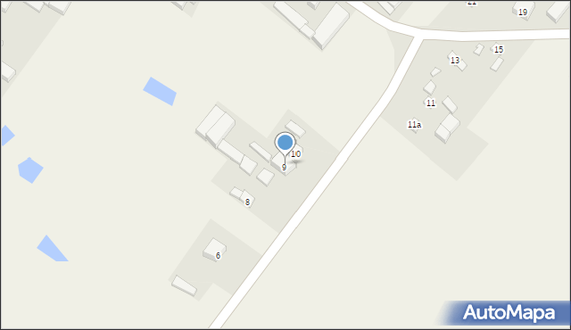 Wągłczew, Wągłczew, 9a, mapa Wągłczew