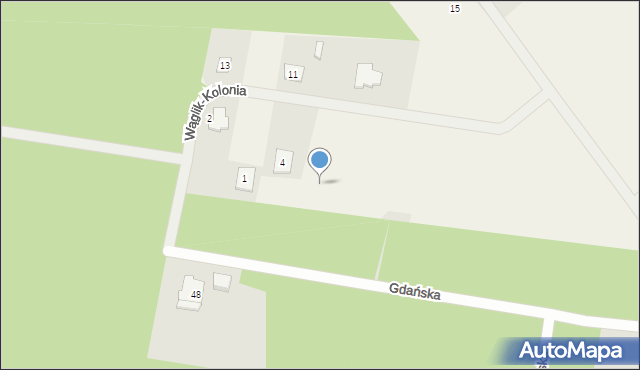 Wąglik-Kolonia, Wąglik-Kolonia, 5a, mapa Wąglik-Kolonia