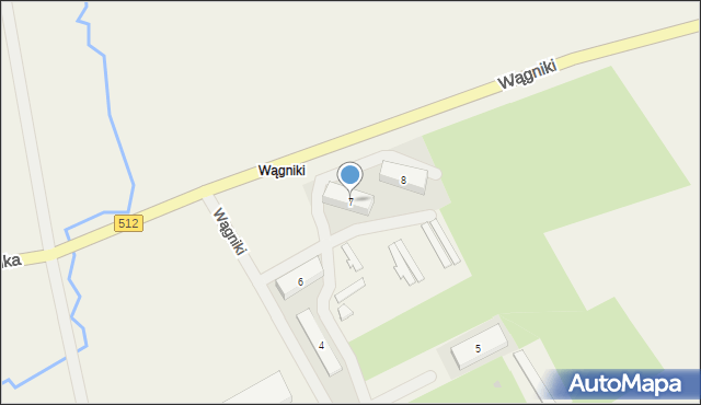 Wągniki, Wągniki, 7, mapa Wągniki