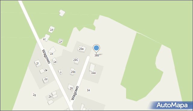 Wagowo, Wagowo, 34b, mapa Wagowo