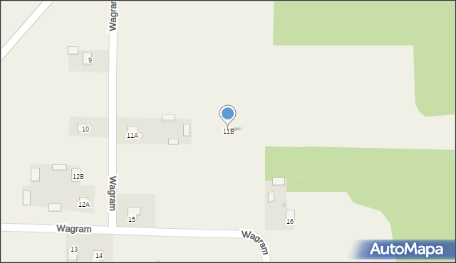 Wagram, Wagram, 11B, mapa Wagram