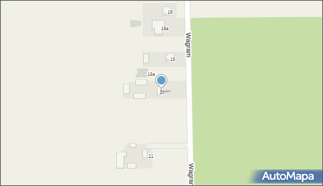 Wagram, Wagram, 20, mapa Wagram