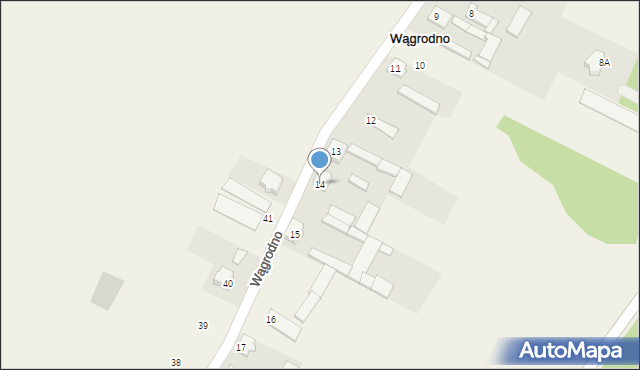 Wągrodno, Wągrodno, 14, mapa Wągrodno