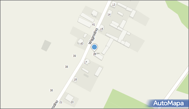 Wągrodno, Wągrodno, 16, mapa Wągrodno