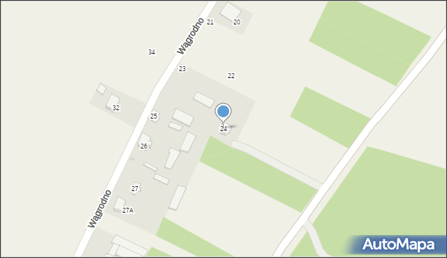 Wągrodno, Wągrodno, 24, mapa Wągrodno