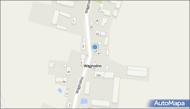 Wągrodno, Wągrodno, 31A, mapa Wągrodno