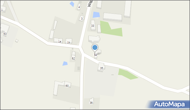 Wągrodno, Wągrodno, 34, mapa Wągrodno