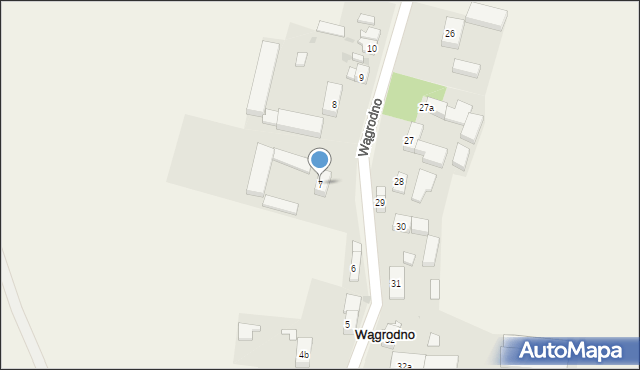 Wągrodno, Wągrodno, 7, mapa Wągrodno