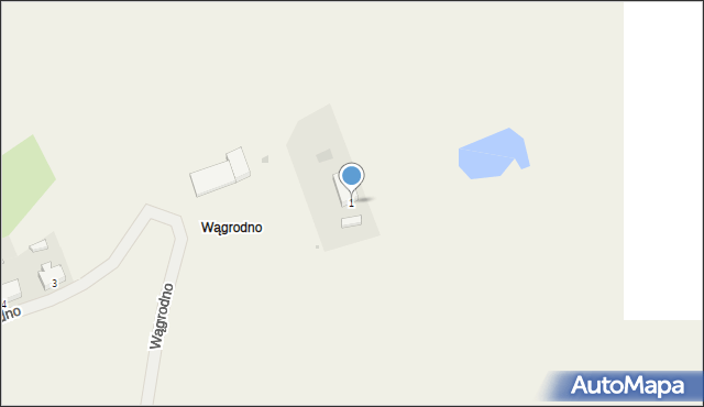 Wągrodno, Wągrodno, 1, mapa Wągrodno