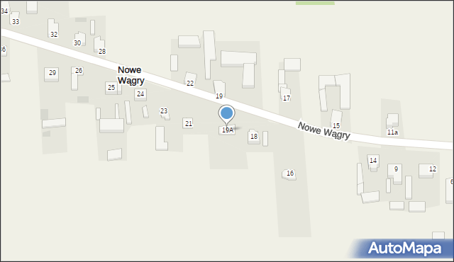 Wągry, Wągry, 19A, mapa Wągry