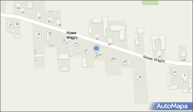 Wągry, Wągry, 21, mapa Wągry