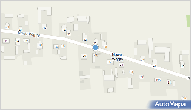 Wągry, Wągry, 26, mapa Wągry