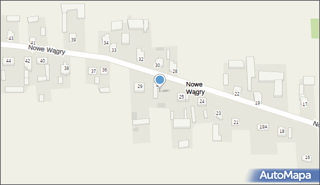 Wągry, Wągry, 27, mapa Wągry