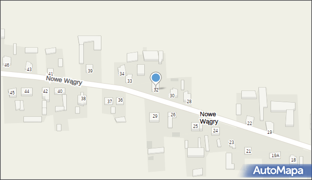 Wągry, Wągry, 32, mapa Wągry