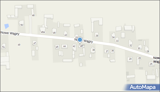 Wągry, Wągry, 40a, mapa Wągry