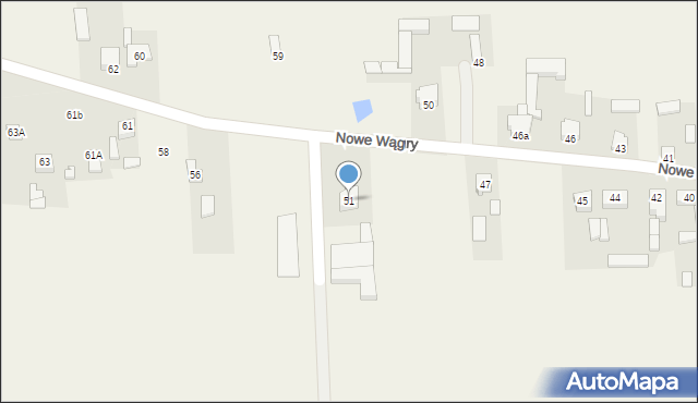 Wągry, Wągry, 51, mapa Wągry