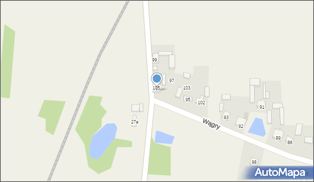 Wągry, Wągry, 96, mapa Wągry