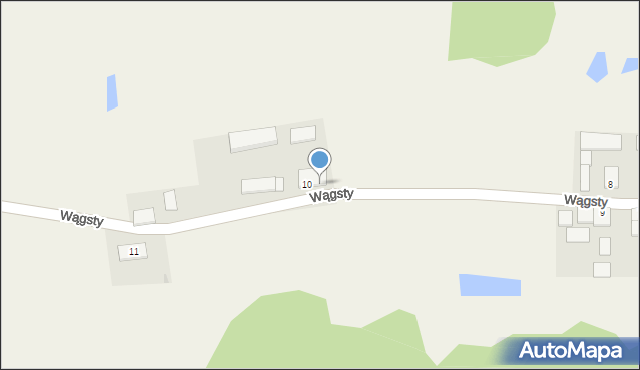 Wągsty, Wągsty, 10a, mapa Wągsty