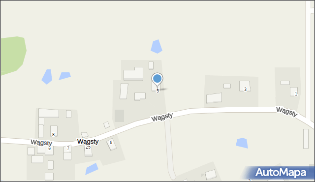 Wągsty, Wągsty, 5, mapa Wągsty