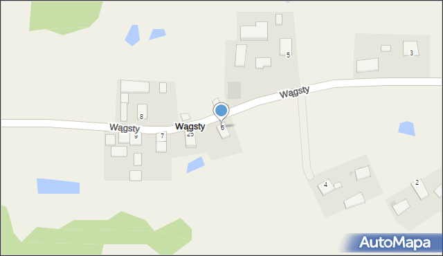 Wągsty, Wągsty, 6, mapa Wągsty