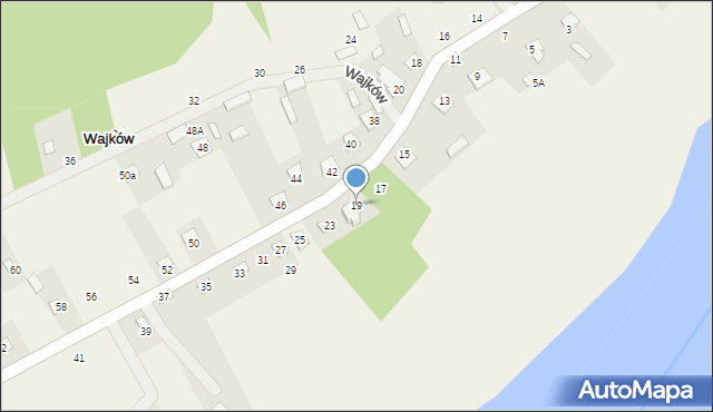 Wajków, Wajków, 19, mapa Wajków