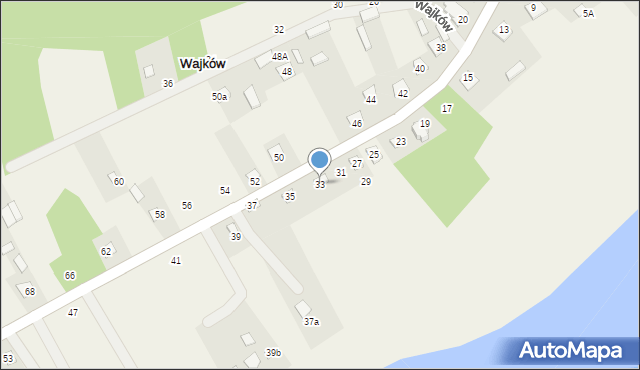 Wajków, Wajków, 33, mapa Wajków