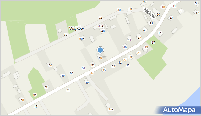 Wajków, Wajków, 50, mapa Wajków