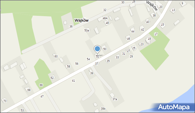 Wajków, Wajków, 52, mapa Wajków