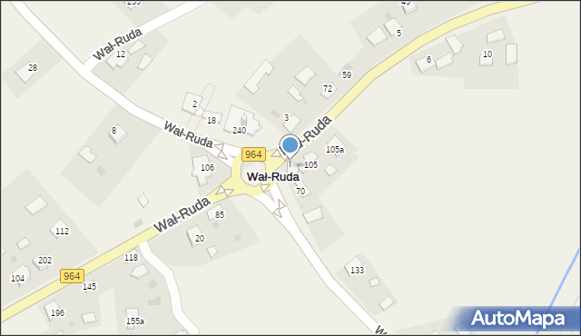 Wał-Ruda, Wał-Ruda, 238A, mapa Wał-Ruda