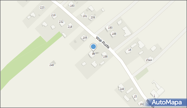 Wał-Ruda, Wał-Ruda, 96, mapa Wał-Ruda