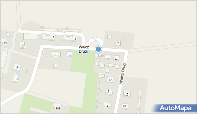 Wałcz Drugi, Wałcz Drugi, 9, mapa Wałcz Drugi