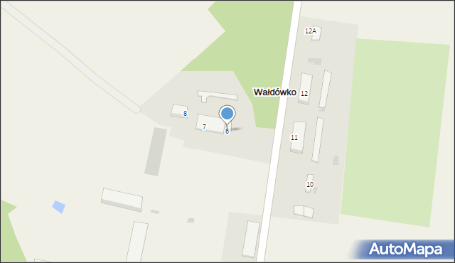 Wałdówko, Wałdówko, 6, mapa Wałdówko