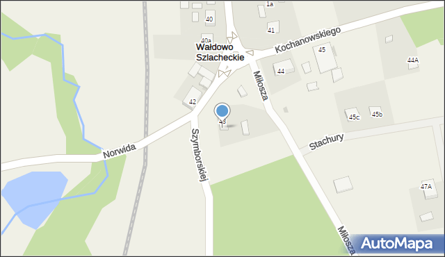 Wałdowo Szlacheckie, Wałdowo Szlacheckie, 40, mapa Wałdowo Szlacheckie