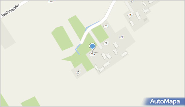 Walentynów, Walentynów, 21, mapa Walentynów