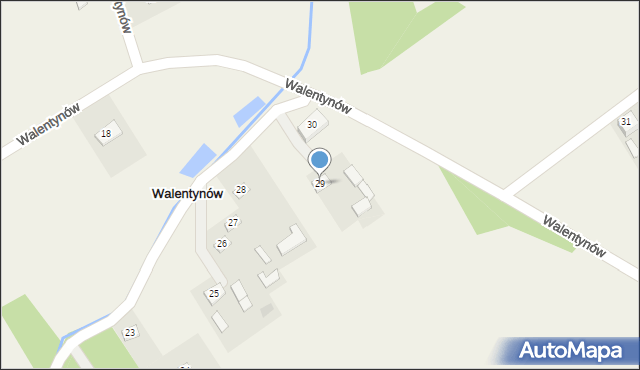 Walentynów, Walentynów, 29, mapa Walentynów