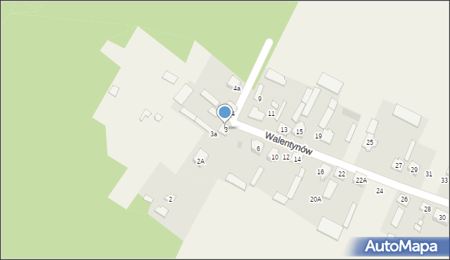 Walentynów, Walentynów, 3, mapa Walentynów